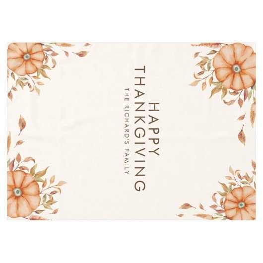Nappe Thanksgiving Dîner Invitation Boho Theme (Devant (Horizontal))