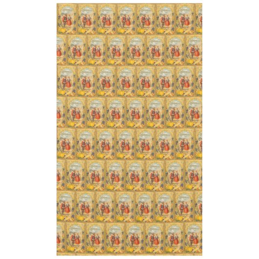 Nappe Thanksgiving Grateful Pilgries en tissu de table (Devant)
