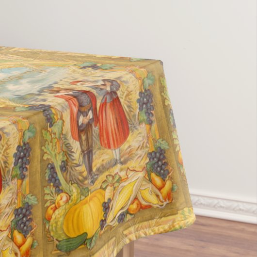 Nappe Thanksgiving Grateful Pilgries en tissu de table (In Situ)