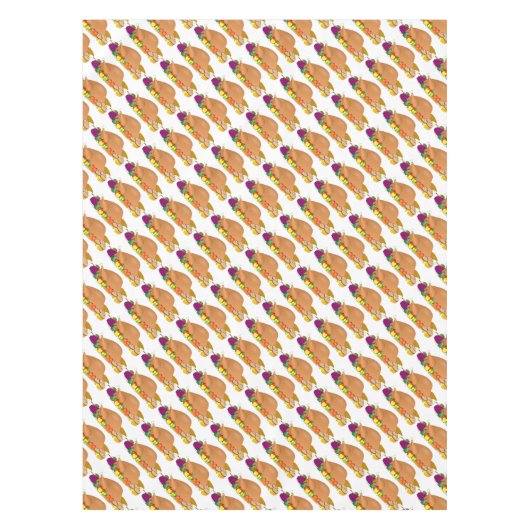 Nappe Thanksgiving Nappe/Turquie sur Platter (Devant)