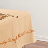 Nappe Thanksgiving Tablecloth, Cornucopia and prayer (In Situ)