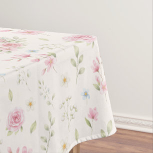 Nappe Théière fantaisiste lapin motif floral printanier