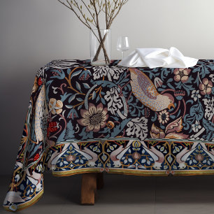 Nappe Thief fraise Bleu William Morris Motif