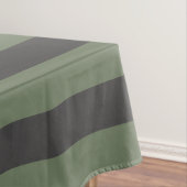 Nappe Tic vert olive rayé moderne (In Situ)