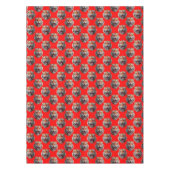 Nappe Tiger Head Pattern Design Red (Devant)
