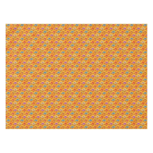 Nappe Tigre pattern on dark yellow (Devant (Horizontal))