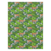 Nappe Tigres dans l'étang blanc de lotus (Devant)