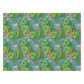 Nappe Tigres dans l'étang rose lotus (Devant (Horizontal))