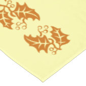 Nappe Tissu de table - Brown Feuille Holly (Angle)