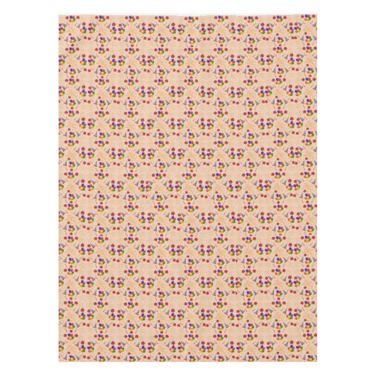 Nappe Tissu de table - Conception de Noël ou d'anniversa (Devant)
