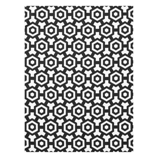 Nappe Tissu de table de anneaux d'hexagone (Devant)