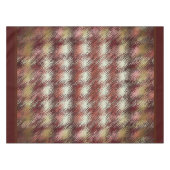 Nappe Tissu de table de campagne-Burgandy/Beige (Devant (Horizontal))