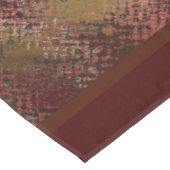 Nappe Tissu de table de campagne-Burgandy/Beige (Angle)