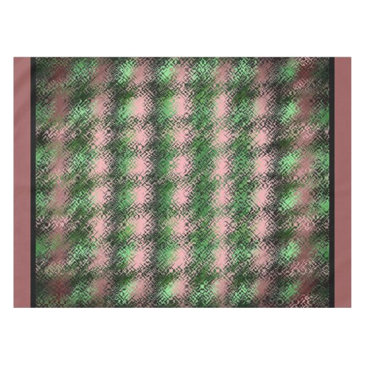 Nappe Tissu de table de campagne vert/rose 1 (Devant (Horizontal))