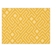 Nappe Tissu de table de Maze géométrique or (Devant (Horizontal))