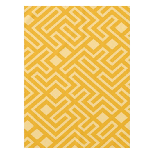 Nappe Tissu de table de Maze géométrique or (Devant)
