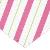 Nappe Tissu de table de Noël rose et rayures vertes (Angle)