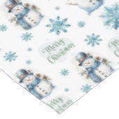 Nappe Tissu de table de Noël Snowman (Angle)