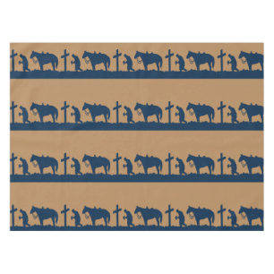 Nappe Tissu de table de prière des cowboys occidentaux