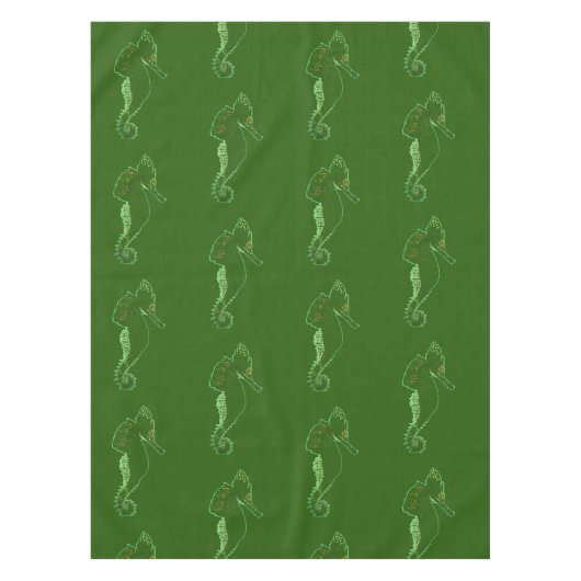 Nappe Tissu de table des Chevaux de mer (Devant)