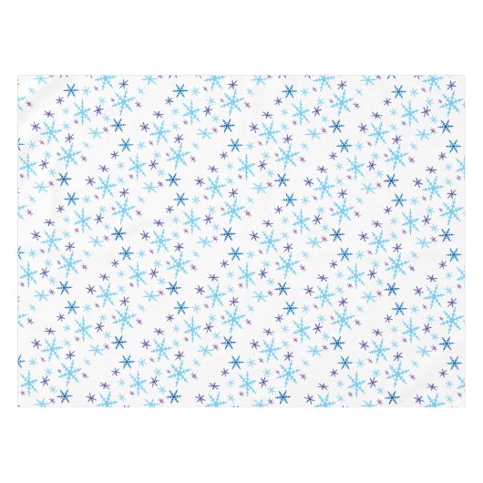 Nappe Tissu de table des flocons de neige (Devant (Horizontal))