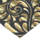 Nappe Tissu de table - Drame en noir et or (Angle)