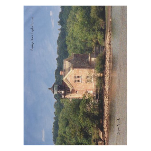 Nappe Tissu de table du phare de Saugerties (Devant)