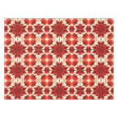 Nappe Tissu de table en coton, motif floral rouge de 52  (Devant (Horizontal))