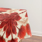 Nappe Tissu de table en coton, motif floral rouge de 52  (In Situ)