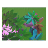 Nappe Tissu de table Feuille en feuille rose et vert (Devant (Horizontal))
