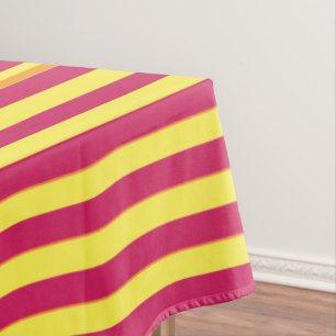 Nappe Tissu de table Jaune, Rouge Mood Lines