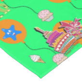 Nappe Tissu de table, Joyeux 10e anniversaire, #10 vert (Angle)