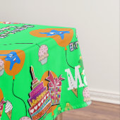 Nappe Tissu de table, Joyeux 10e anniversaire, #10 vert (In Situ)