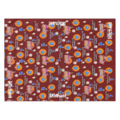 Nappe Tissu de table, Joyeux 4e anniversaire, #4 (Devant (Horizontal))