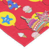 Nappe Tissu de table, Joyeux 4e anniversaire, #4 rouge (Angle)