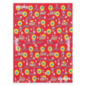 Nappe Tissu de table, Joyeux 7e anniversaire, #7 rouge (Devant)