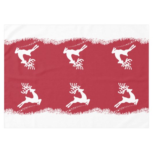 Nappe Tissu de table Jumping Reindeer (Devant (Horizontal))