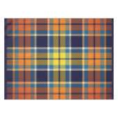 Nappe Tissu de table Marine Bleu Orange Plaid (Devant (Horizontal))
