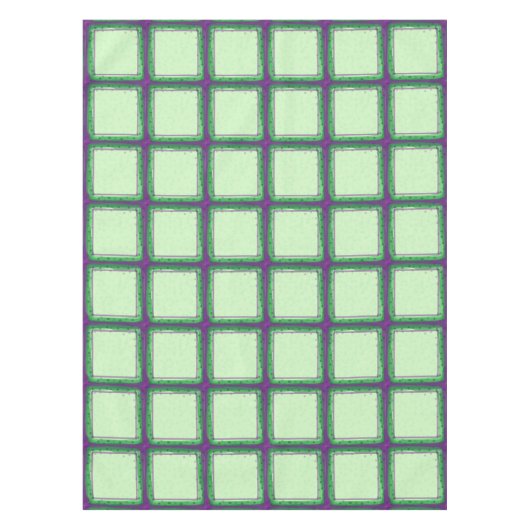 Nappe Tissu de table mauve et verte (Devant)