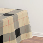 Nappe Tissu de table motif noir et brun Plaid / tartan (In Situ)