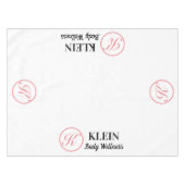 Nappe Tissu de table personnalisé avec logo et texte (Devant (Horizontal))