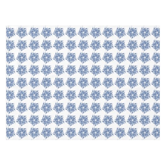 Nappe Tissu de table Pinwheel Bleu et Blanc (Devant (Horizontal))