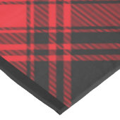 Nappe Tissu de table rouge et noire (Angle)
