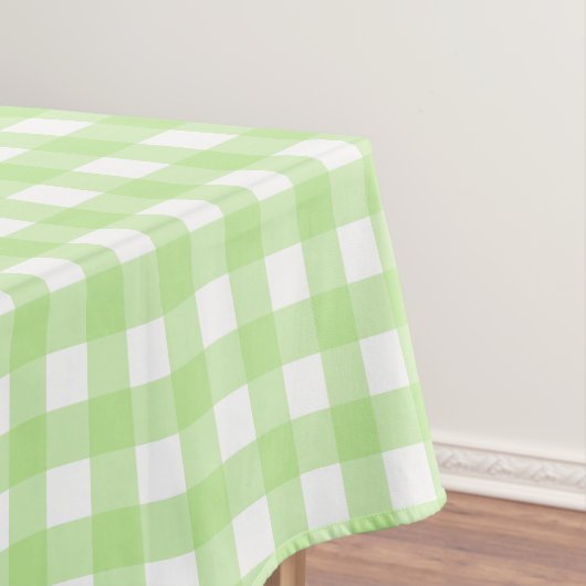Nappe Tissu de table vert clair En vichy (In Situ)
