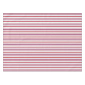 Nappe Tissu rayé rouge et violet chic moderne (Devant (Horizontal))