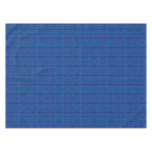 Nappe Tissu saphir bleu, motif géométrique transparent (Devant (Horizontal))