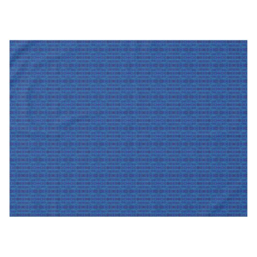Nappe Tissu saphir bleu, motif géométrique transparent (Devant (Horizontal))