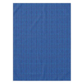 Nappe Tissu saphir bleu, motif géométrique transparent (Devant)