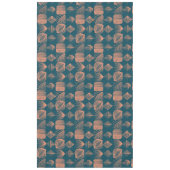 Nappe Tissu Tribal Gras des Caraïbes : Turquoise, Jeu de (Devant)