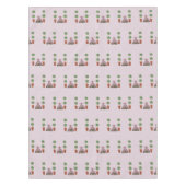 Nappe Tissus de Chiens du Staffordshire rose Topiary (Devant)